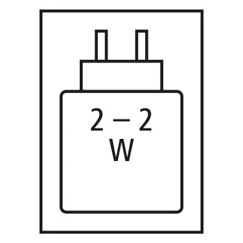 Alimentation électrique haute performance requise: 2.0 W / Alimentation électrique minimale requise: 2.0 W / USB PD: Non 
