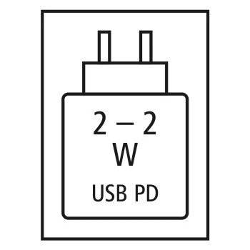 Alimentation électrique haute performance requise: 2.0 W / Alimentation électrique minimale requise: 2.0 W / USB PD: oui 