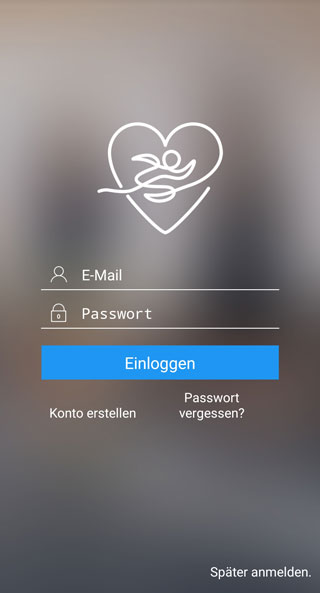 Hama Fit App - Startbildschirm