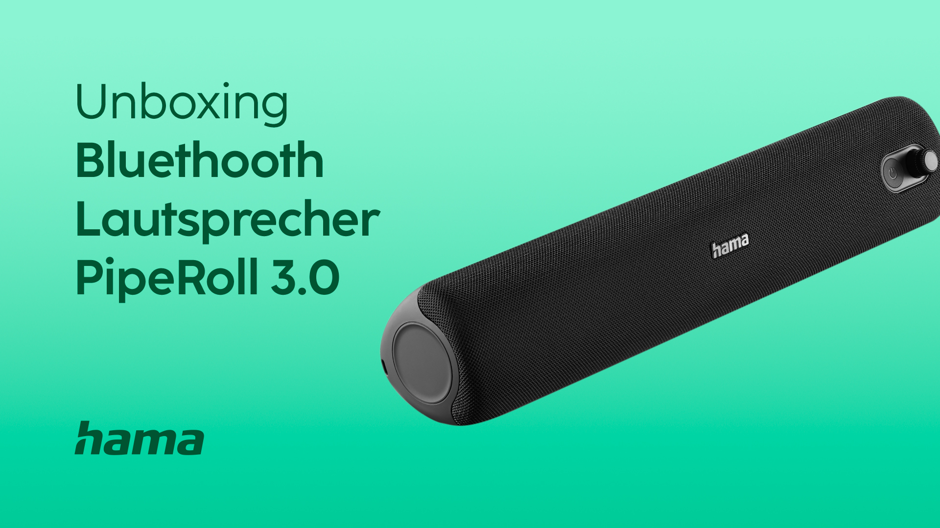 Hama Bluetooth-Lautsprecher „PipeRoll 3.0“ | Unboxing