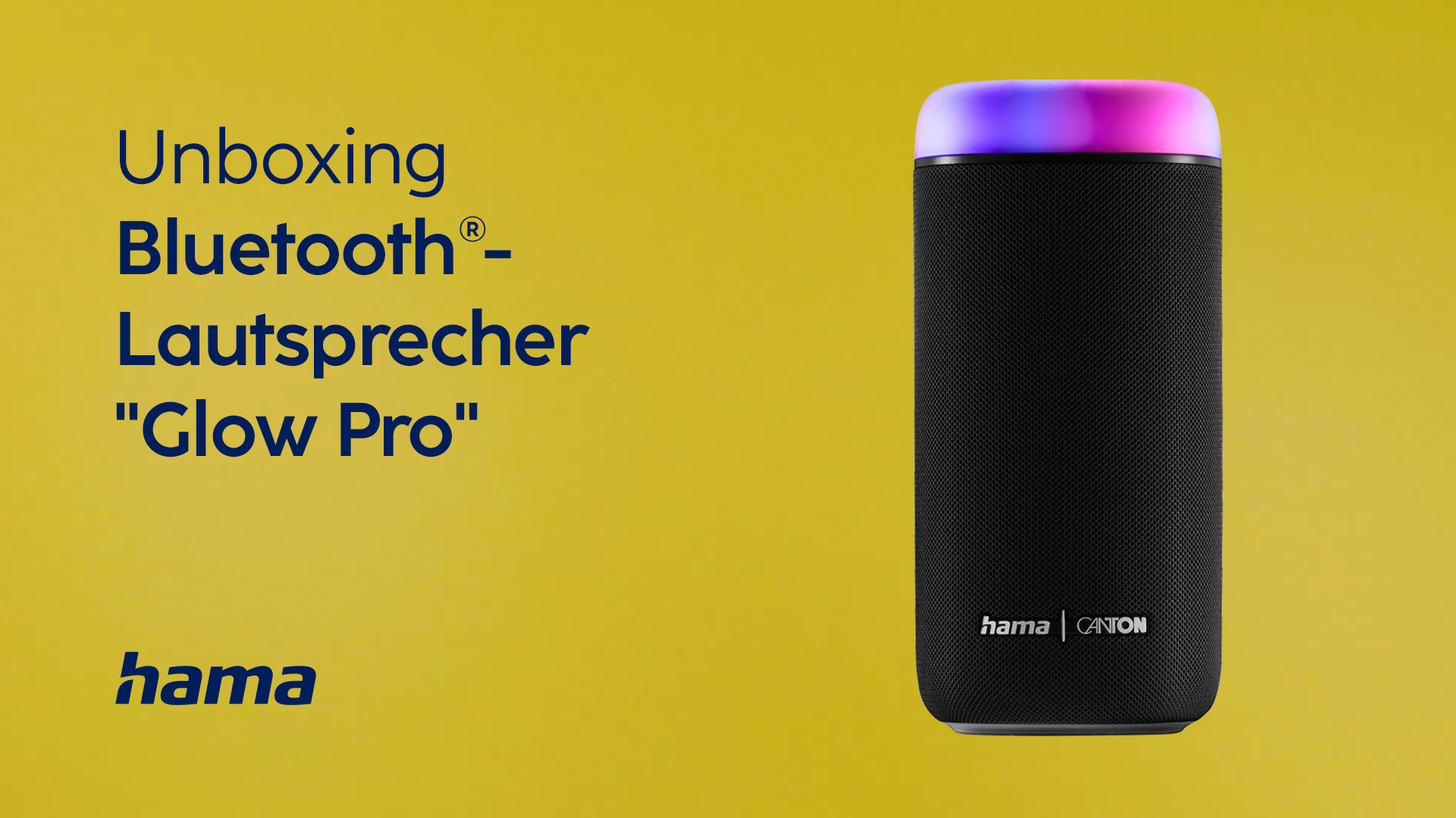 Hama Bluetooth-Lautsprecher "Glow Pro" | Unboxing