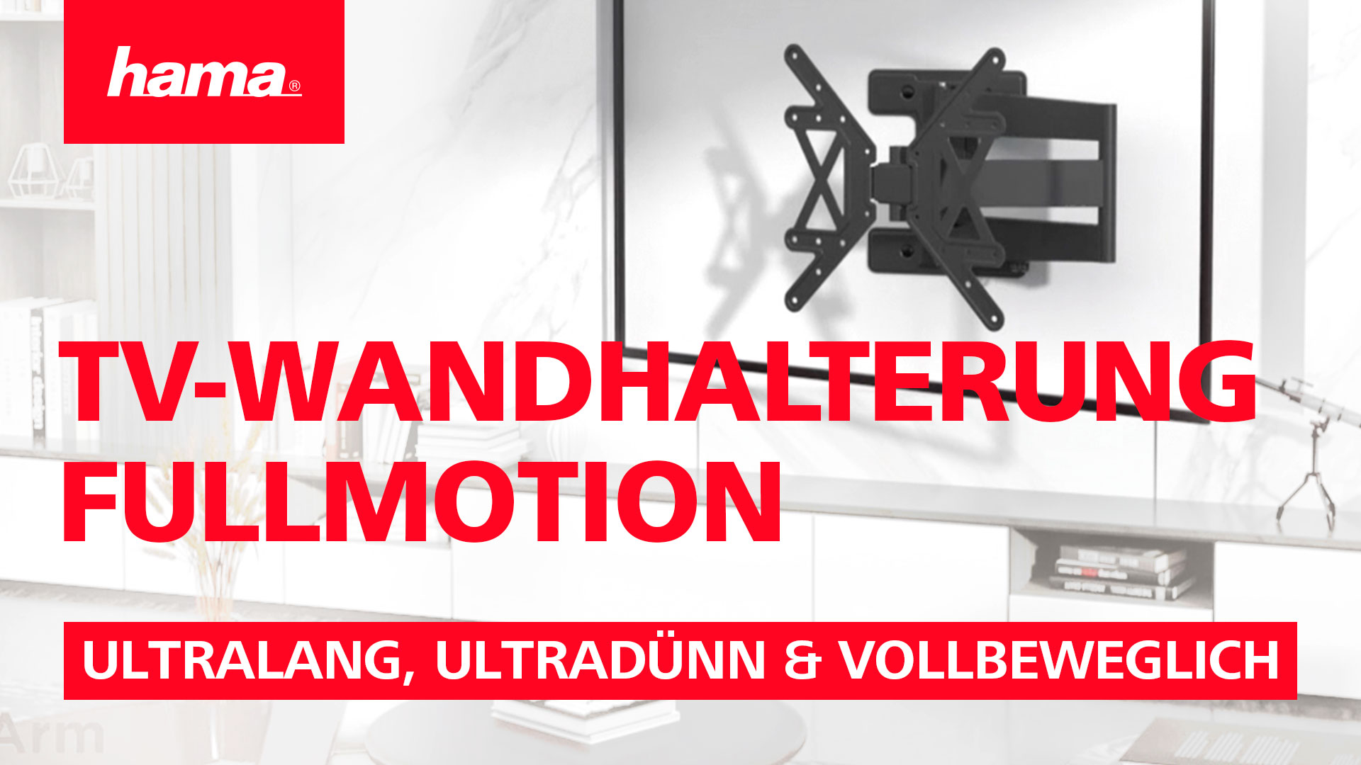 Hama Ultralange TV-Wandhalterung FULLMOTION