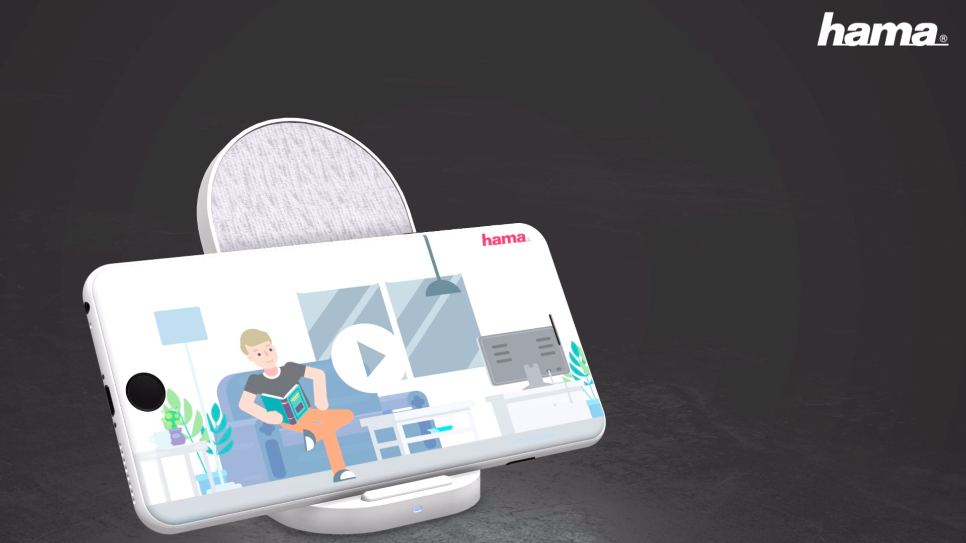 Hama Wireless Charger „QI-FC10S-Fabric“